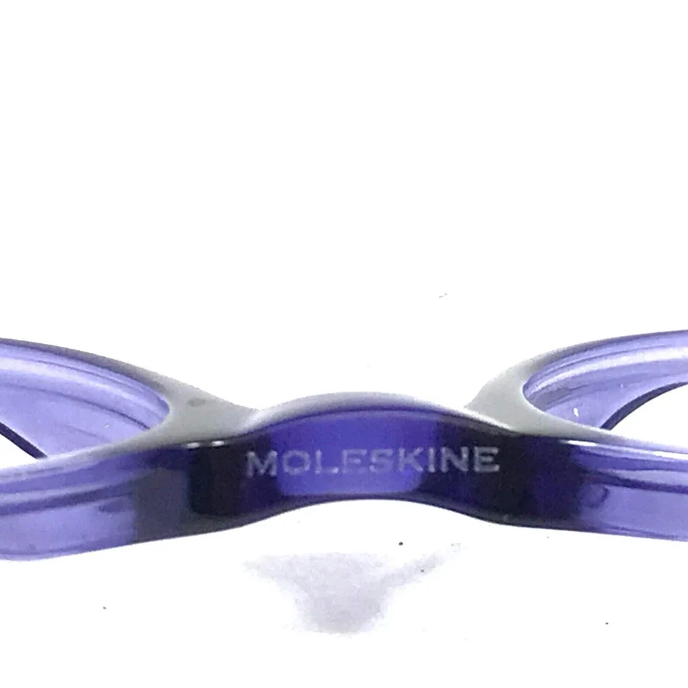 Moleskine Eyeglasses Frames MO1102 60 Periwinkle Crystal Blue Silver 51-17-145